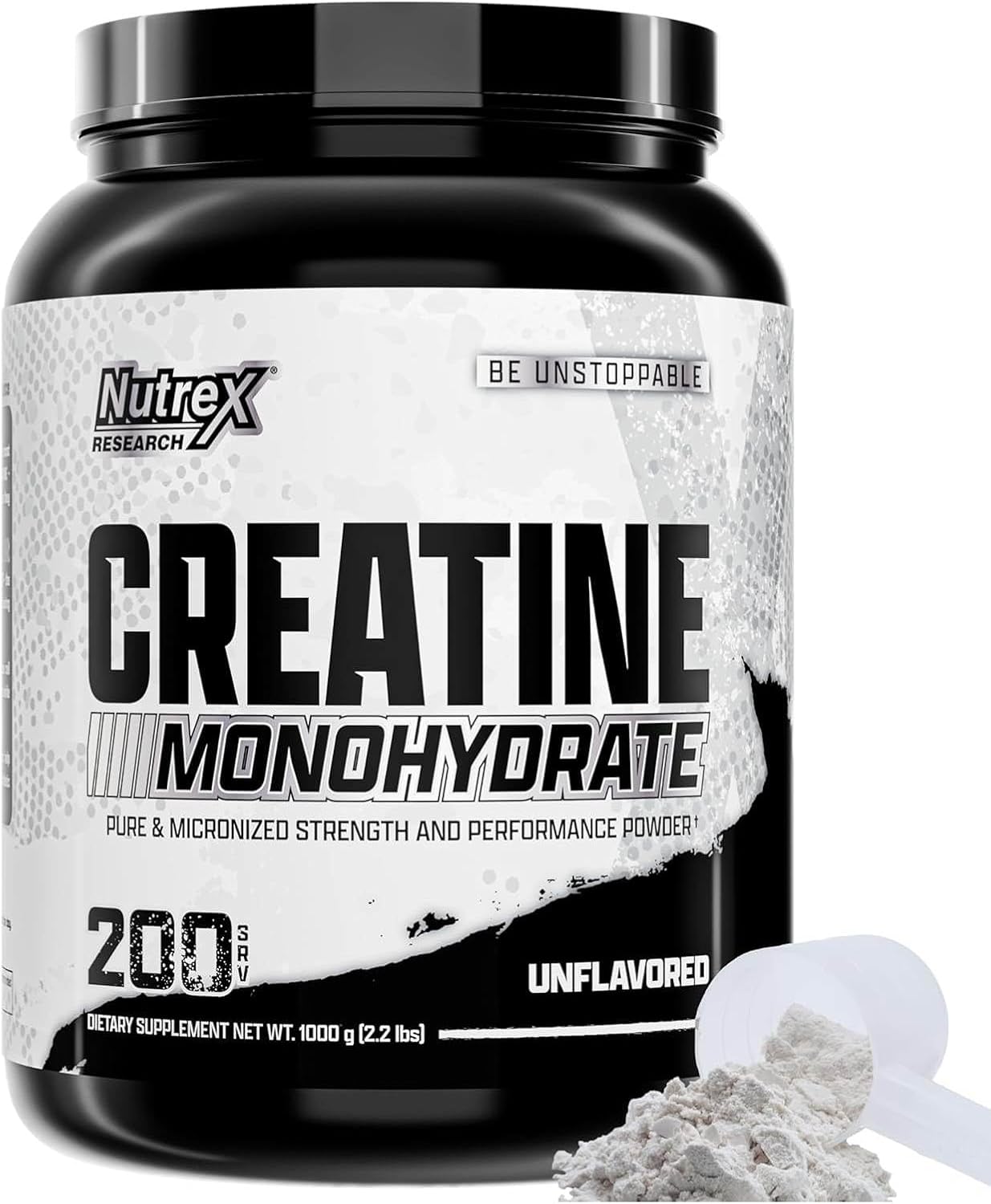 Nutrex Creatine Monohydrate 1KG, 200 Servings, Unflavored