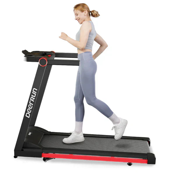 DeerRun A1 Pro Move+ 6% Incline Foldable Treadmill——2025 Upgraded Chip & NFC Support | 350Lbs, 10mph