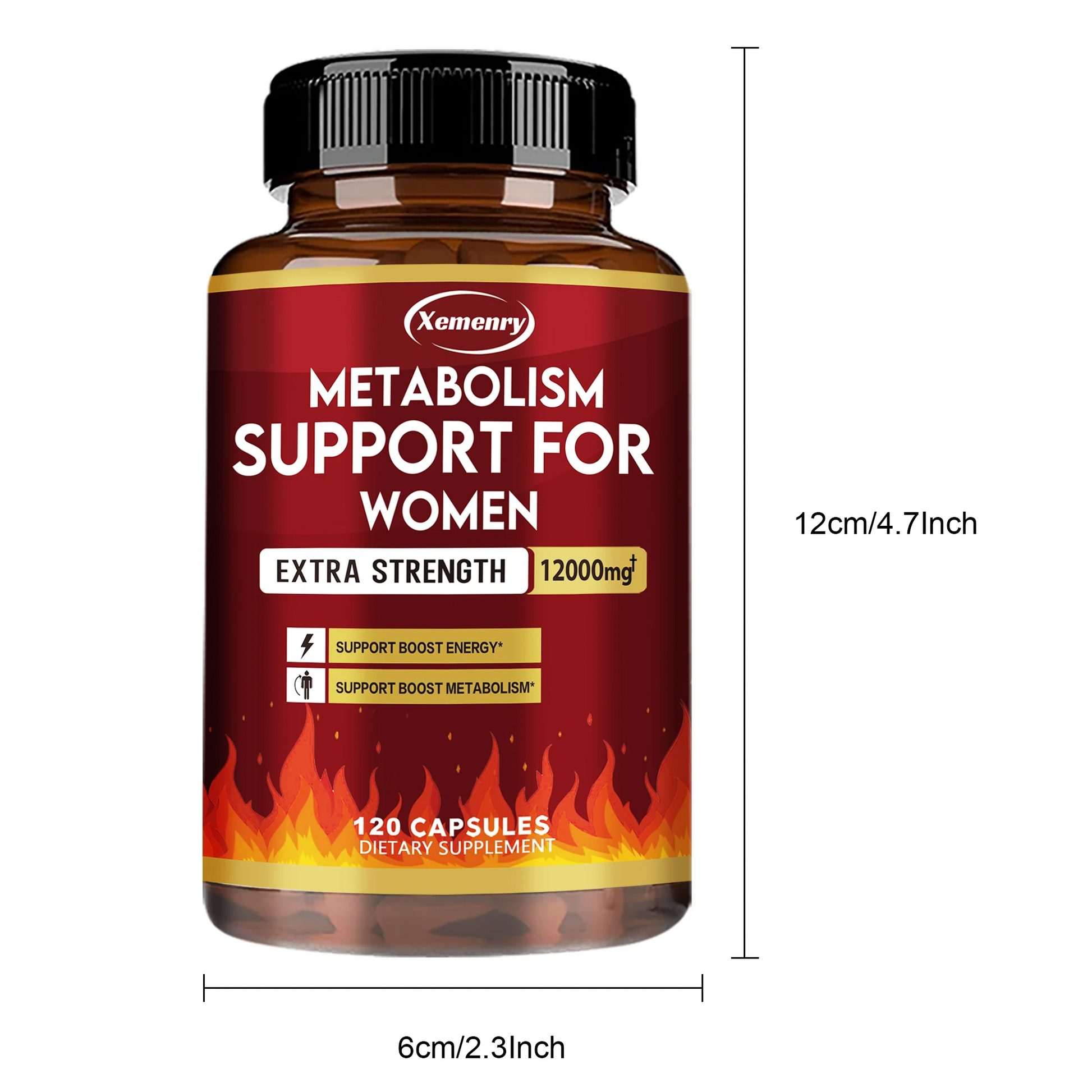 4-in-1 Calcium Supplement with Vitamin D3 & K2 – Bone Strength, Heart Health & Immune Support for Women & Men – 120 Capsules
