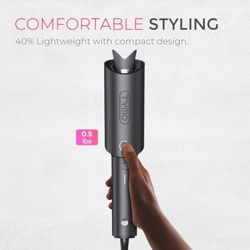 TYMO CurlPRO Auto Curling Iron, 1" Ceramic, Ionic, Dual Voltage