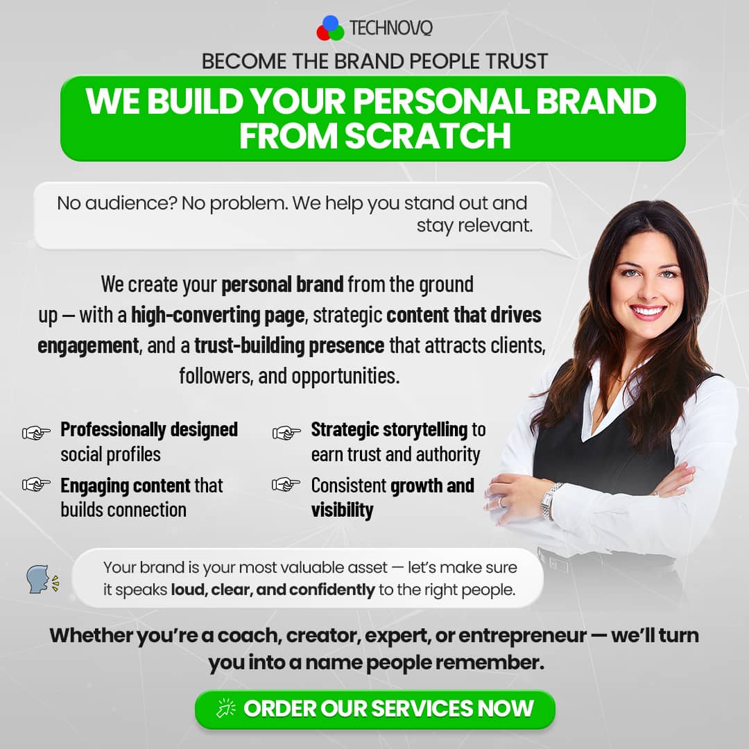 We Build Your Personal Brand from Scratch