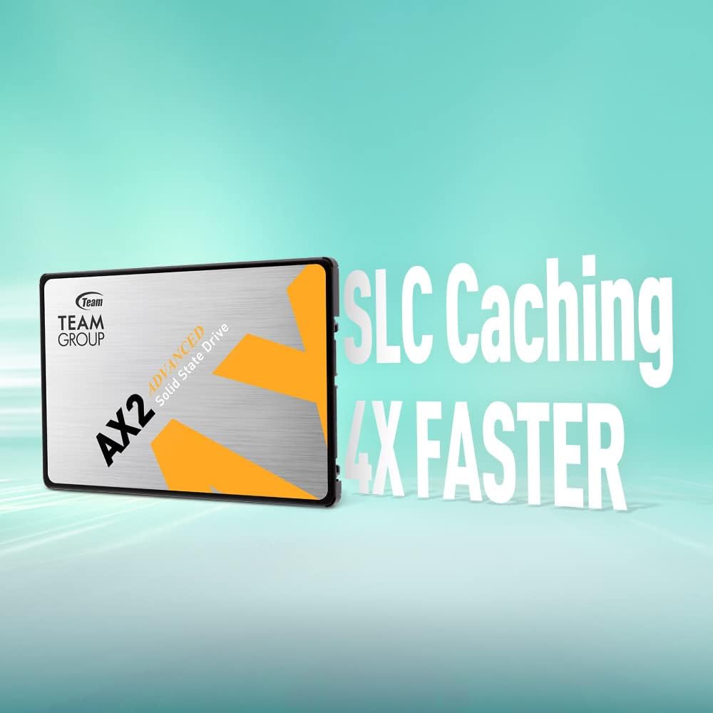 TEAMGROUP AX2 1TB SSD 2-Pack – 2.5” SATA III, 3D NAND TLC, 540MB/s