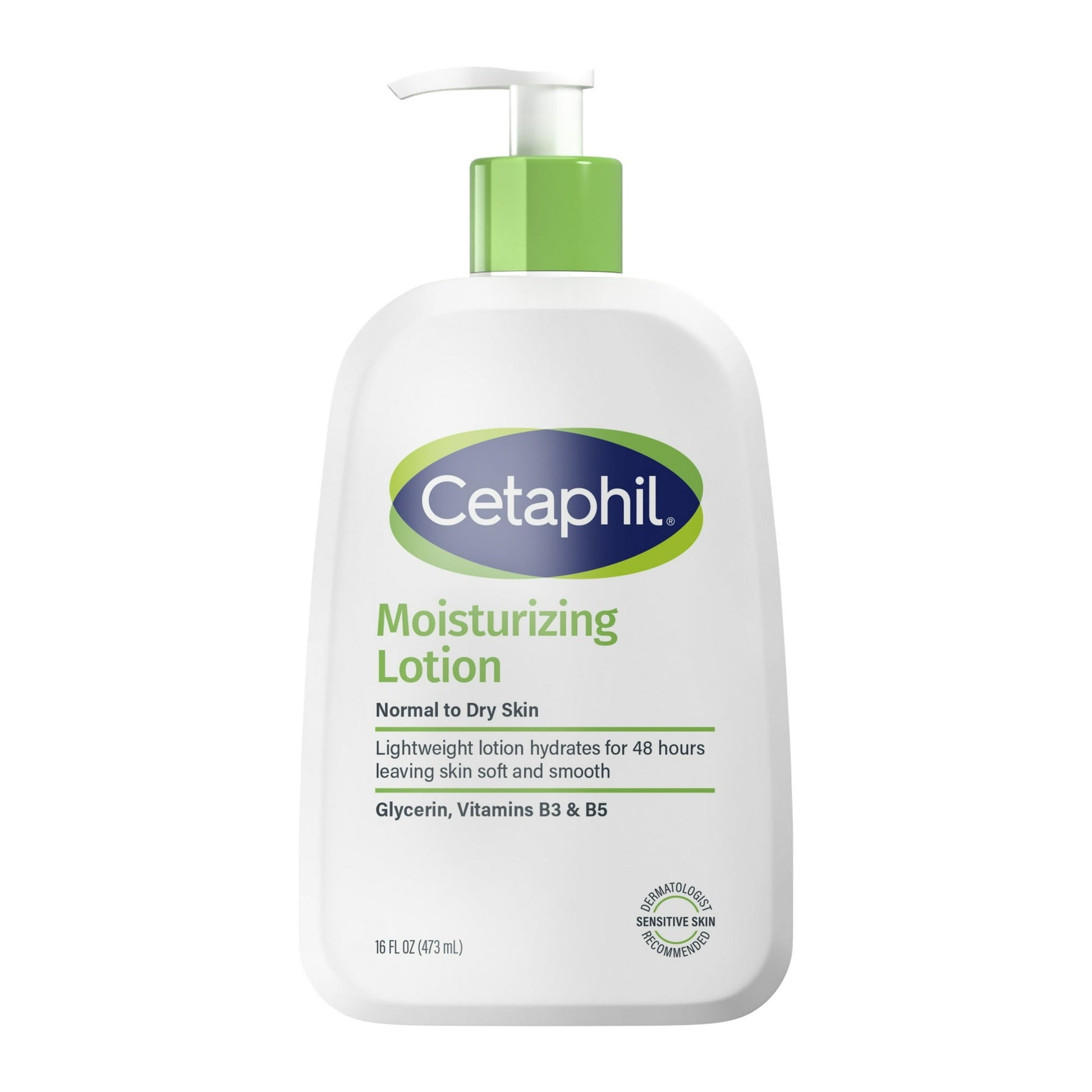 Cetaphil Moisturizing Face and Body Lotion for Normal to Dry Skin, Hydrating Fragrance Free, 16 fl oz