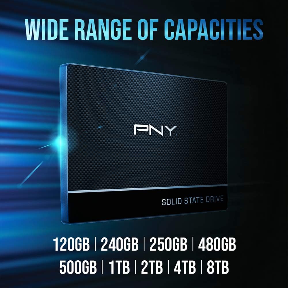 PNY CS900 500GB SSD – 2.5” SATA III Internal Solid State Drive