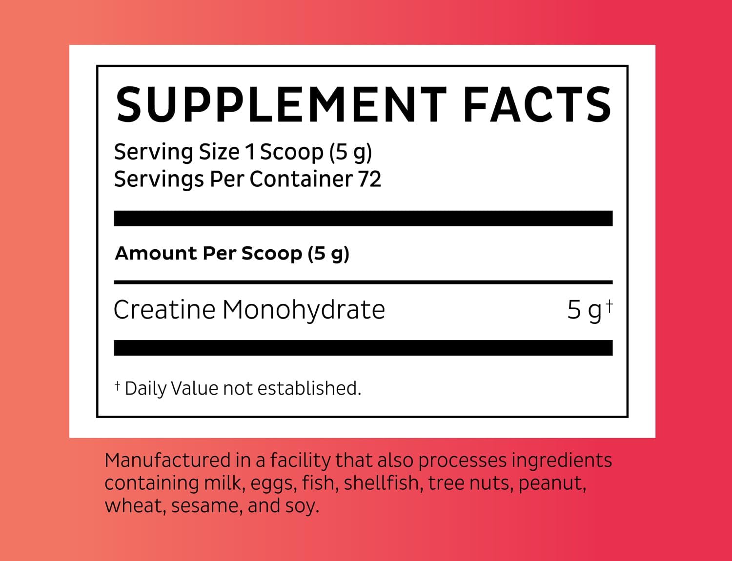 Zeal Micronized Creatine Monohydrate Powder, 5g, 72 Servings