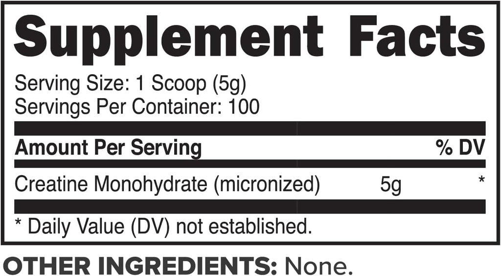 Primaforce Micronized Creatine Monohydrate, 500g Powder