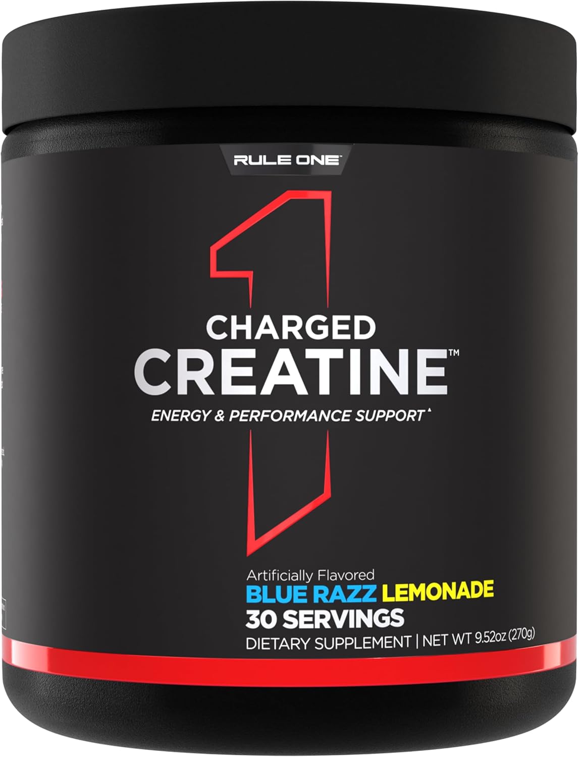 Rule 1 Charged Creatine, 30 Servings, Blue Razz Lemonade