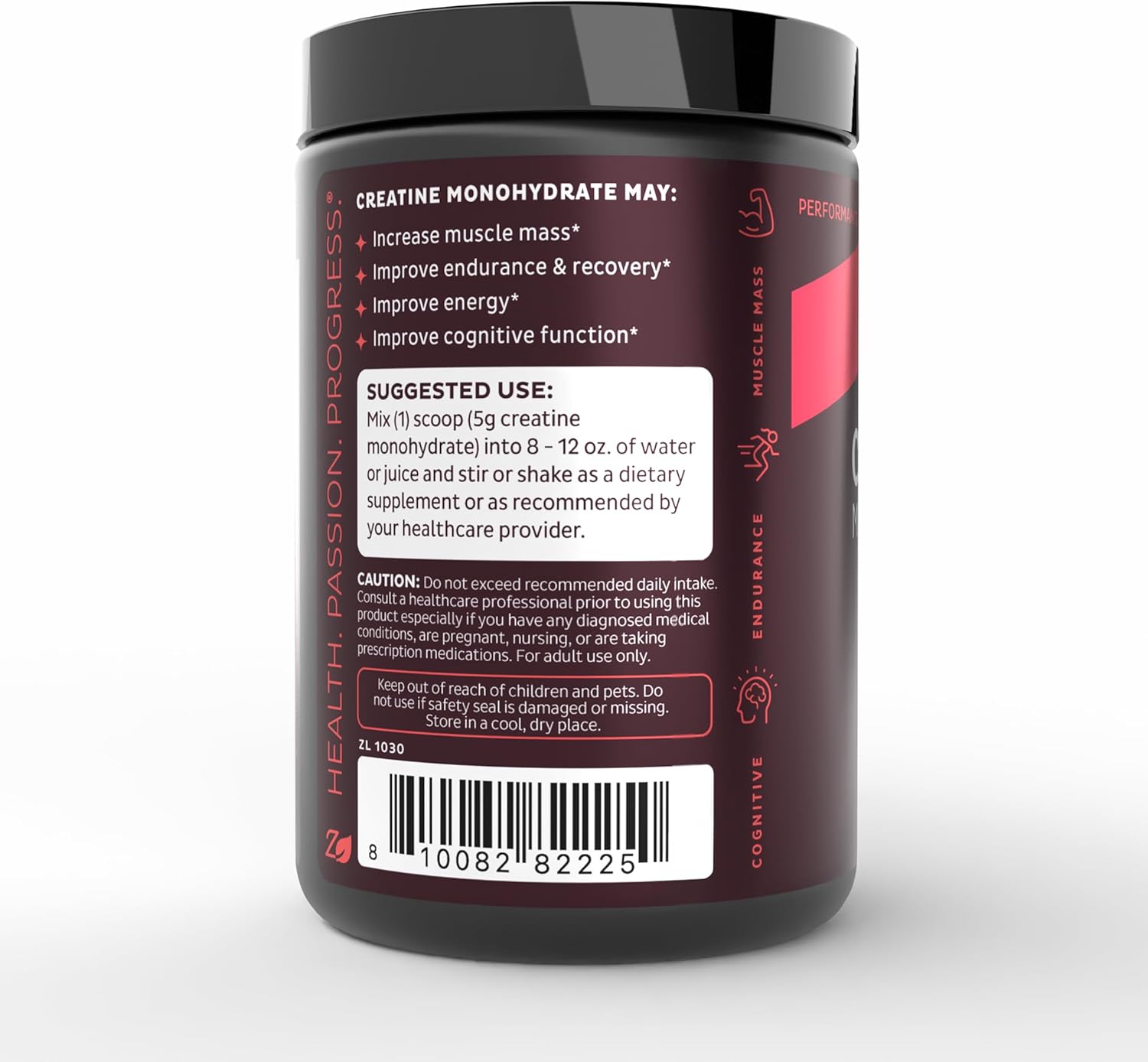Zeal Micronized Creatine Monohydrate Powder, 5g, 72 Servings