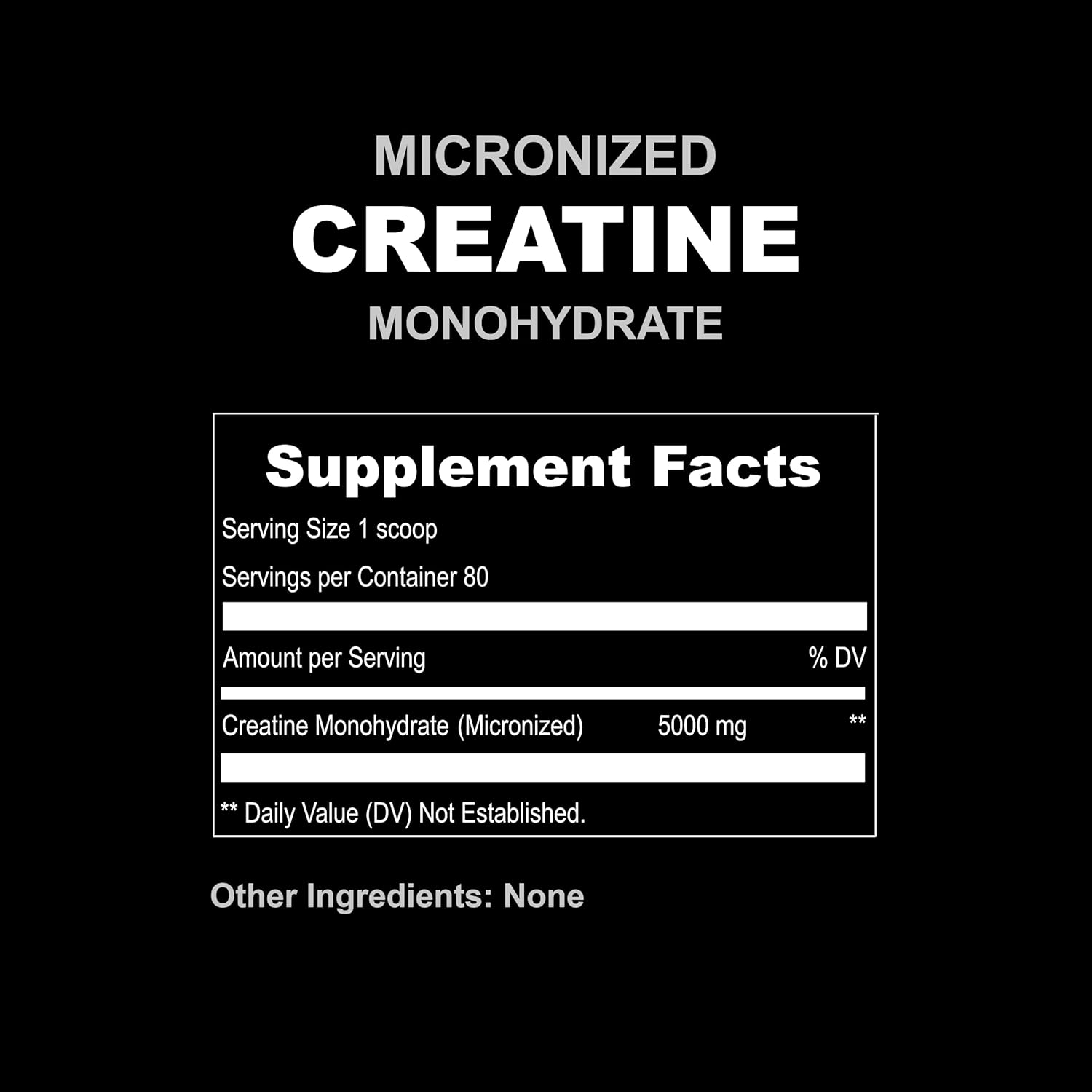 UpNourish Creatine Monohydrate 400g, Micronized, Unflavored