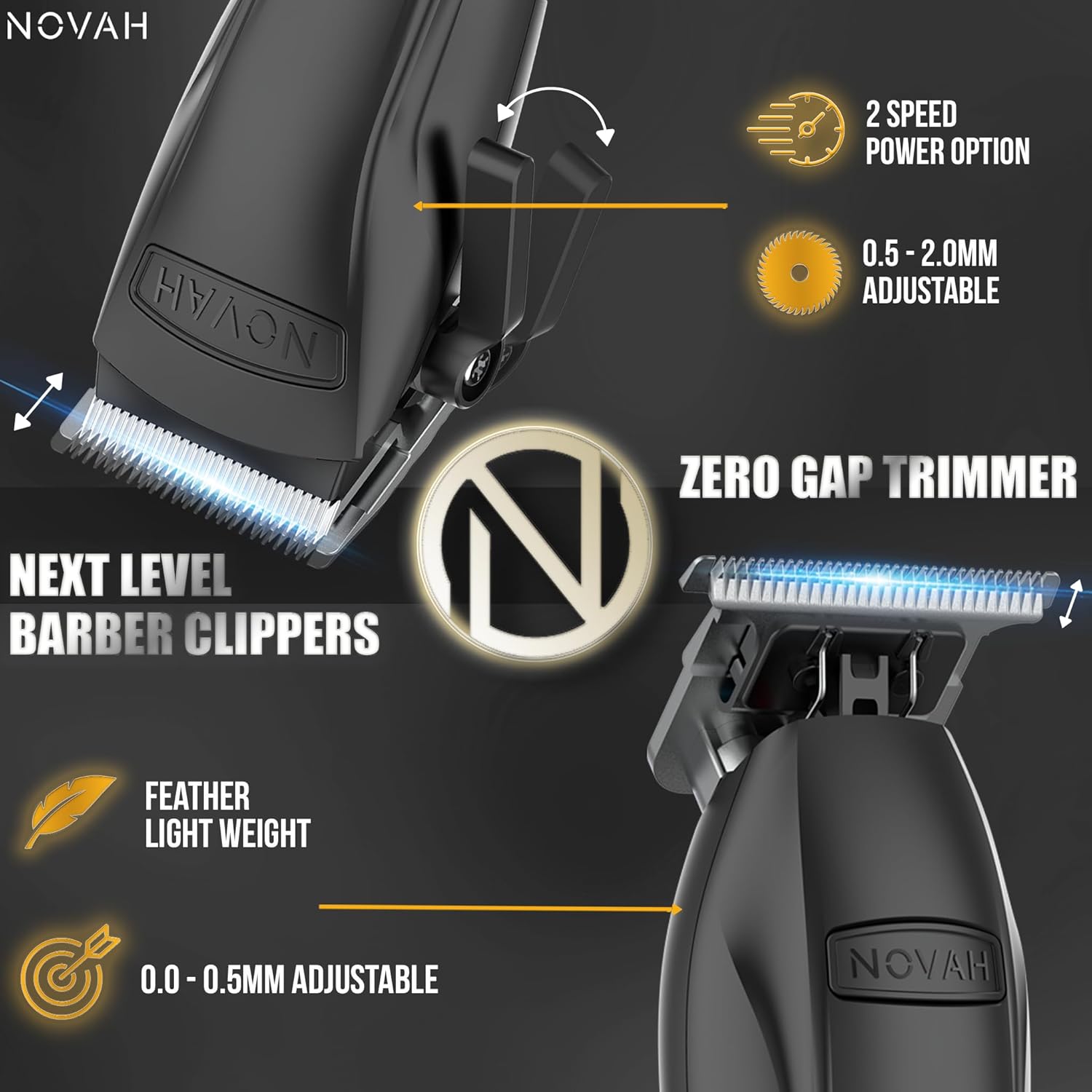 Novah Professional Hair Clippers for Men