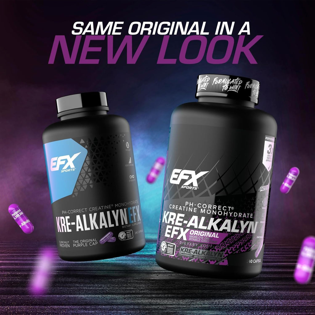 EFX Sports Kre-Alkalyn EFX – pH-Correct Creatine (240 Capsules)