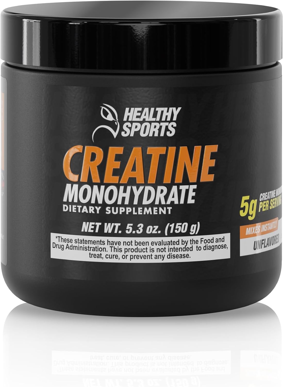 Real Fitness Creatine Monohydrate, 5.3oz, Unflavored Powder