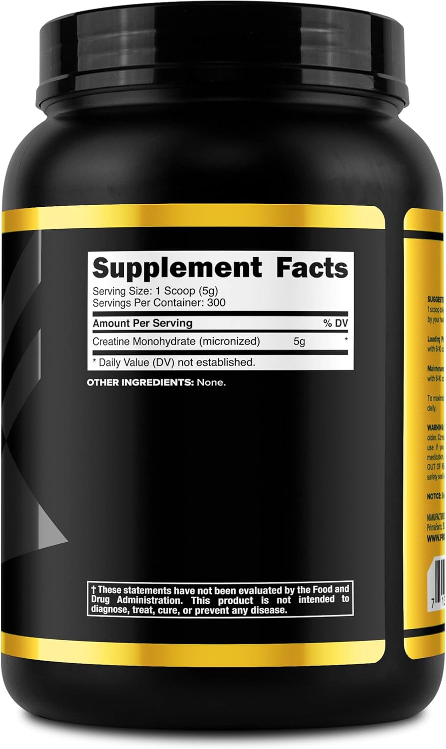 Primaforce Micronized Creatine Monohydrate Powder, 1.5kg