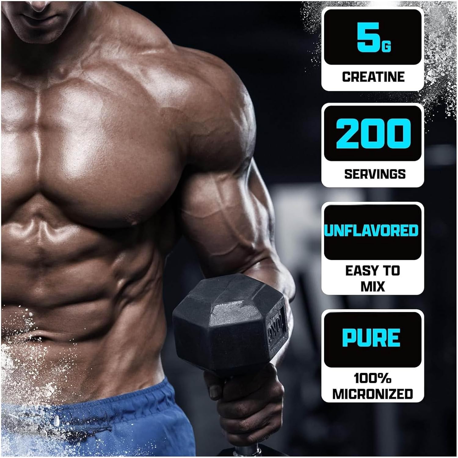 Nutrex Creatine Monohydrate 1KG, 200 Servings, Unflavored