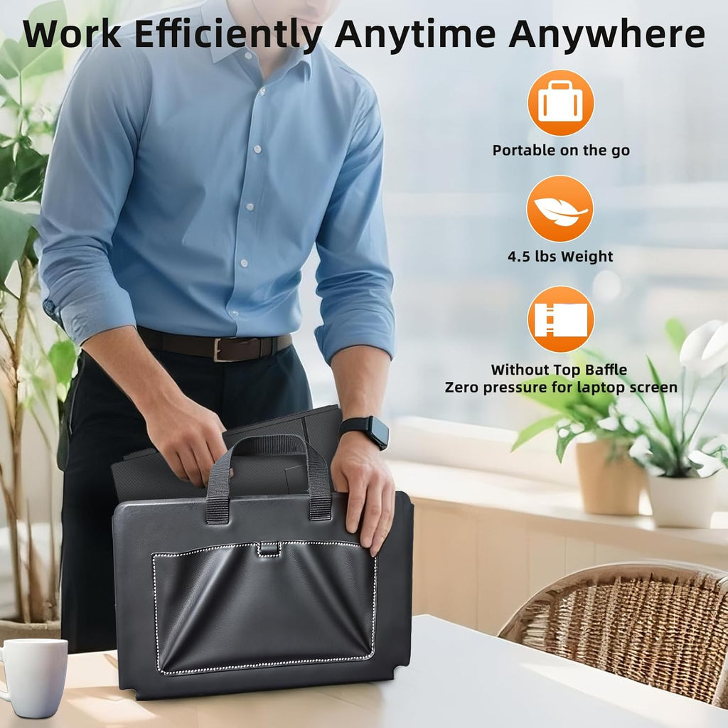 ZUMWALT 14" Triple Laptop Screen Extender, 1080P, Built-in Speakers