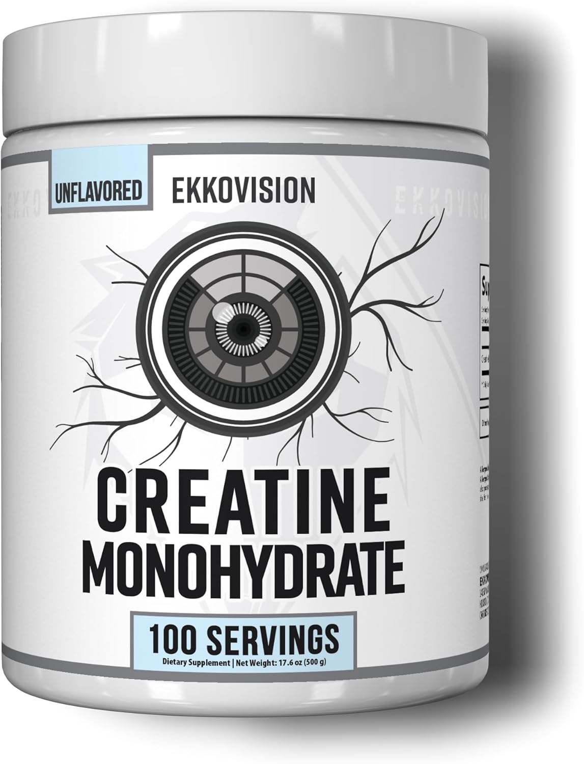 Ekkovision Creatine Monohydrate, 100 Servings, Unflavored