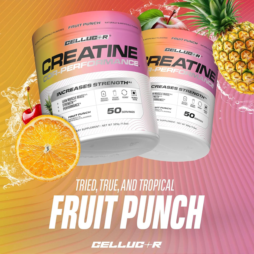 Cellucor Creatine Powder, 50 Fruit Punch Servings, Micronized