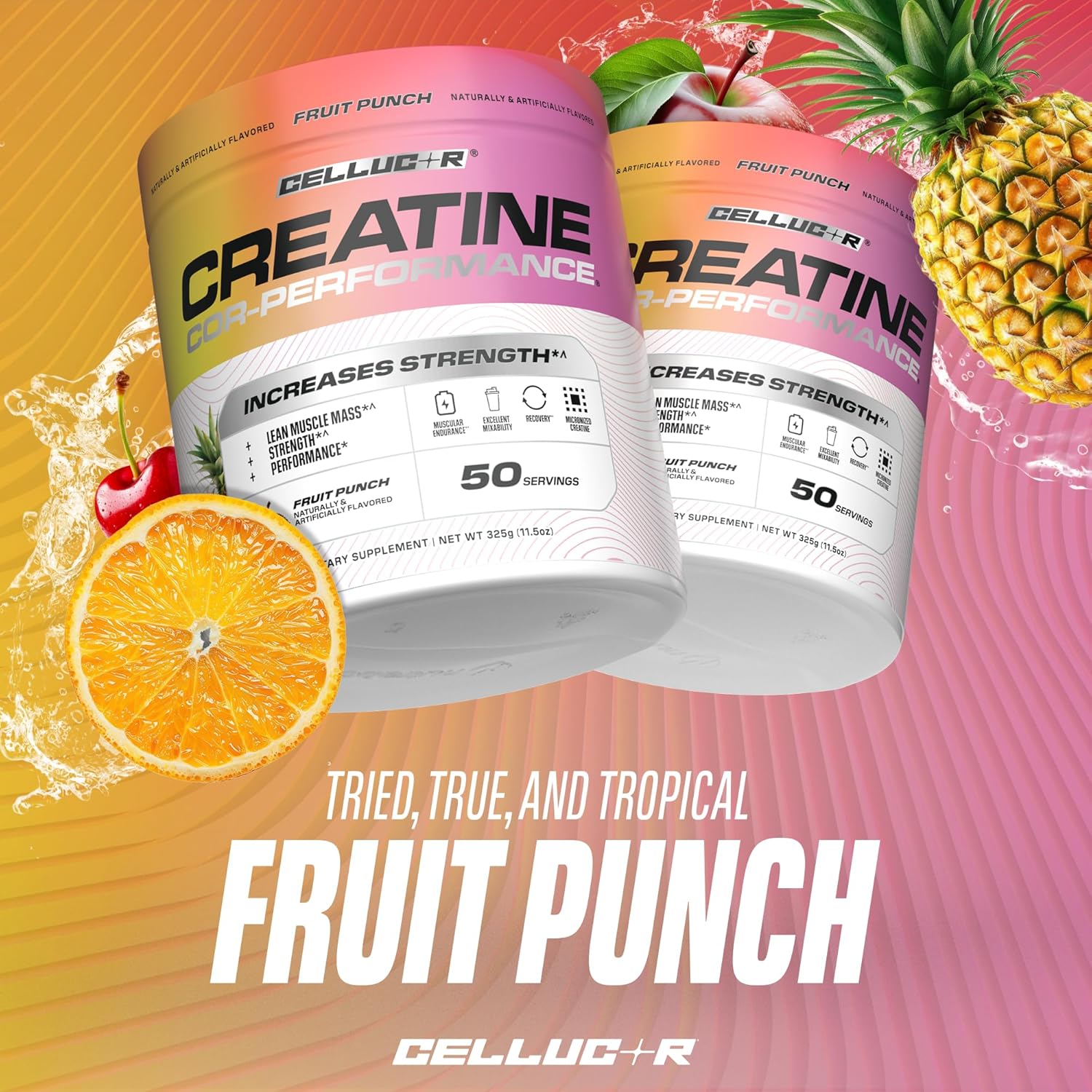 Cellucor Creatine Powder, 50 Fruit Punch Servings, Micronized