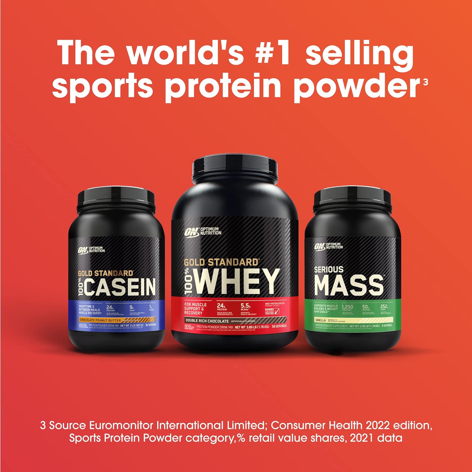 Optimum Nutrition Serious Mass, Weight Gainer Protein Powder, Mass Gainer, Vitamin C and Zinc for Immune Support, Creatine, Chocolate