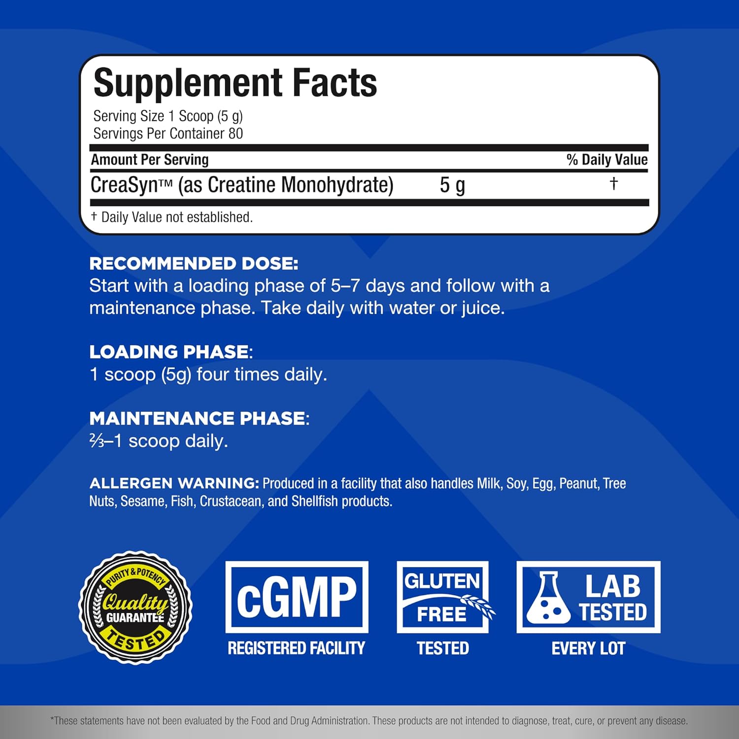 ALLMAX Creatine Monohydrate 400g, Micronized, Fast Absorbing