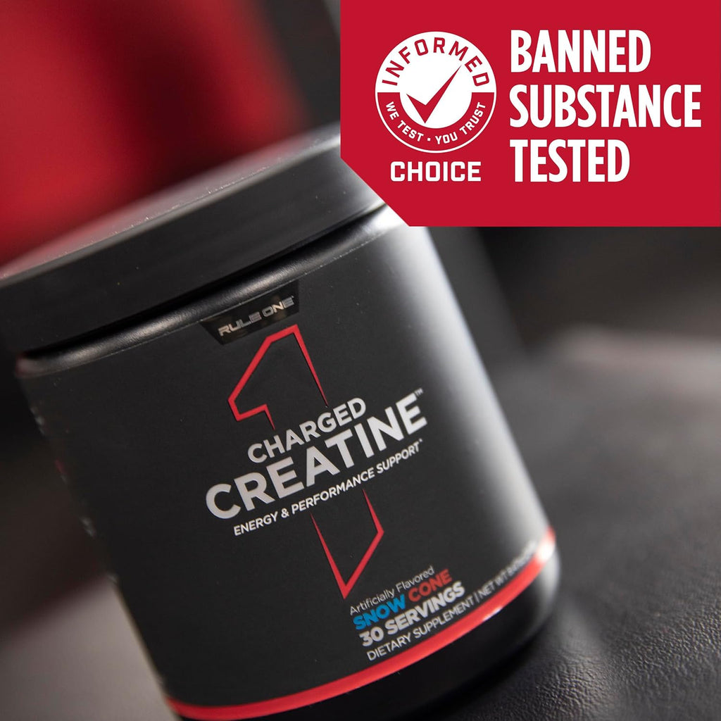 Rule 1 Charged Creatine, 30 Servings, Blue Razz Lemonade