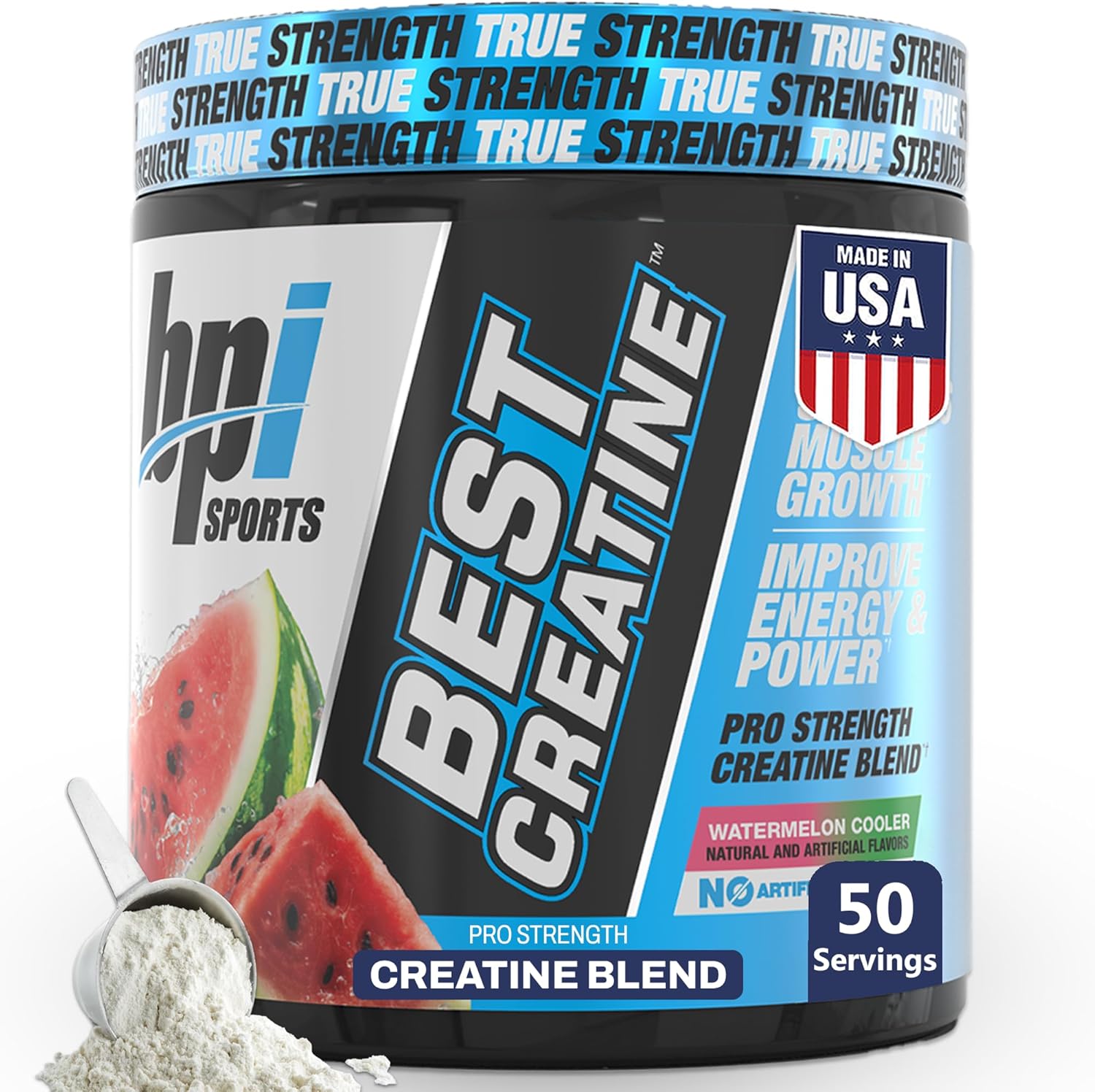 BPI Sports Best Creatine Powder, 50 Servings, Watermelon Flavor