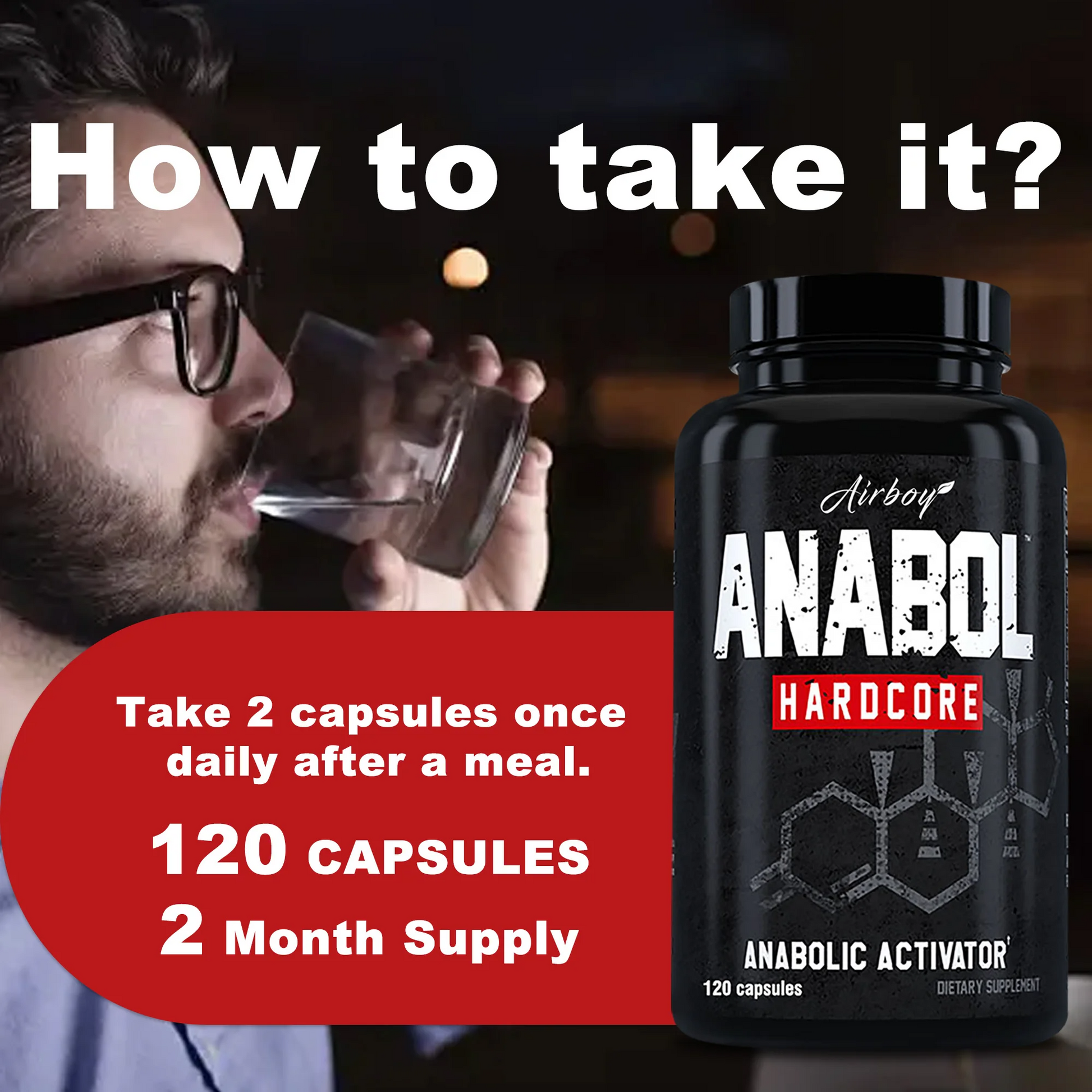 Anabol Hardcore Muscle Builder – 120 Capsules