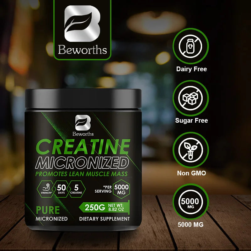 BEWORTHS Creatine Monohydrate Powder, Muscle Strength & Energy Booster 300g