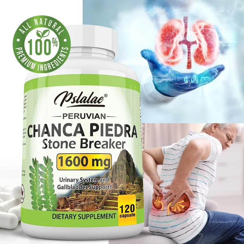 Chanca Piedra Kidney Cleanse Supplement – 1600mg Stone Breaker Formula for Kidney & Gallbladder Support | Natural Detox & Urinary Tract Health