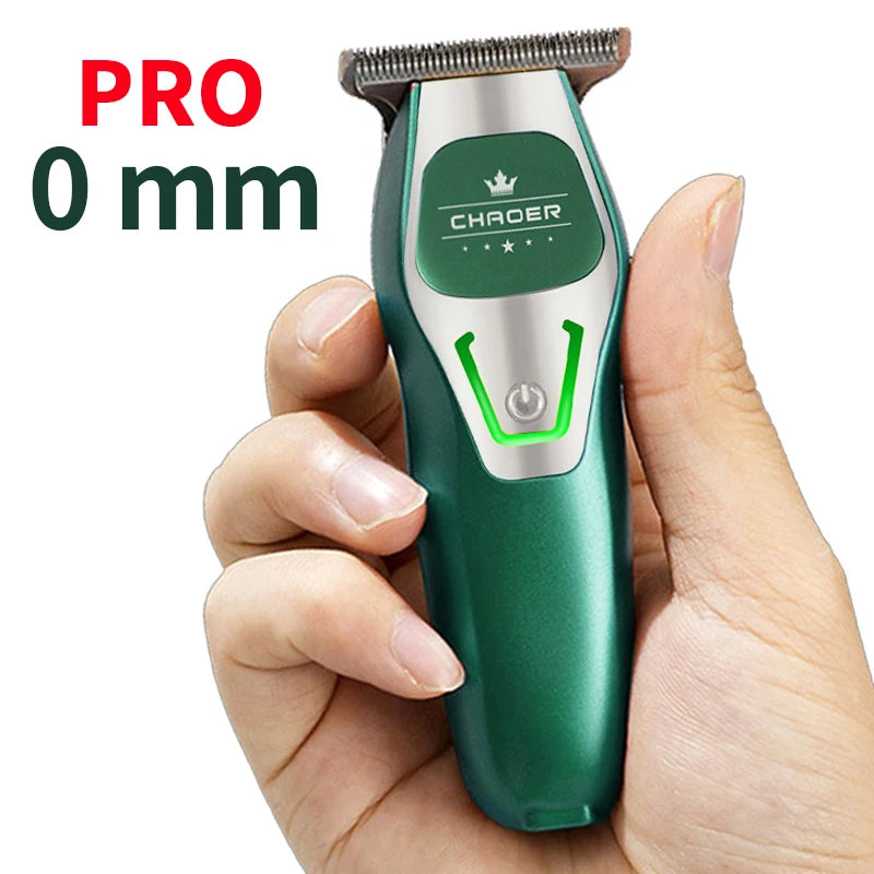 Cordless T-Blade Hair Clipper, 0mm Bald Head Trimmer for Men, USB Rechargeable, Professional Barber Tool