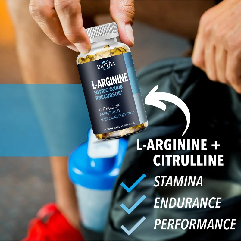 Daitea L-Arginine 5000mg Supplement – Energy & Muscle Boost