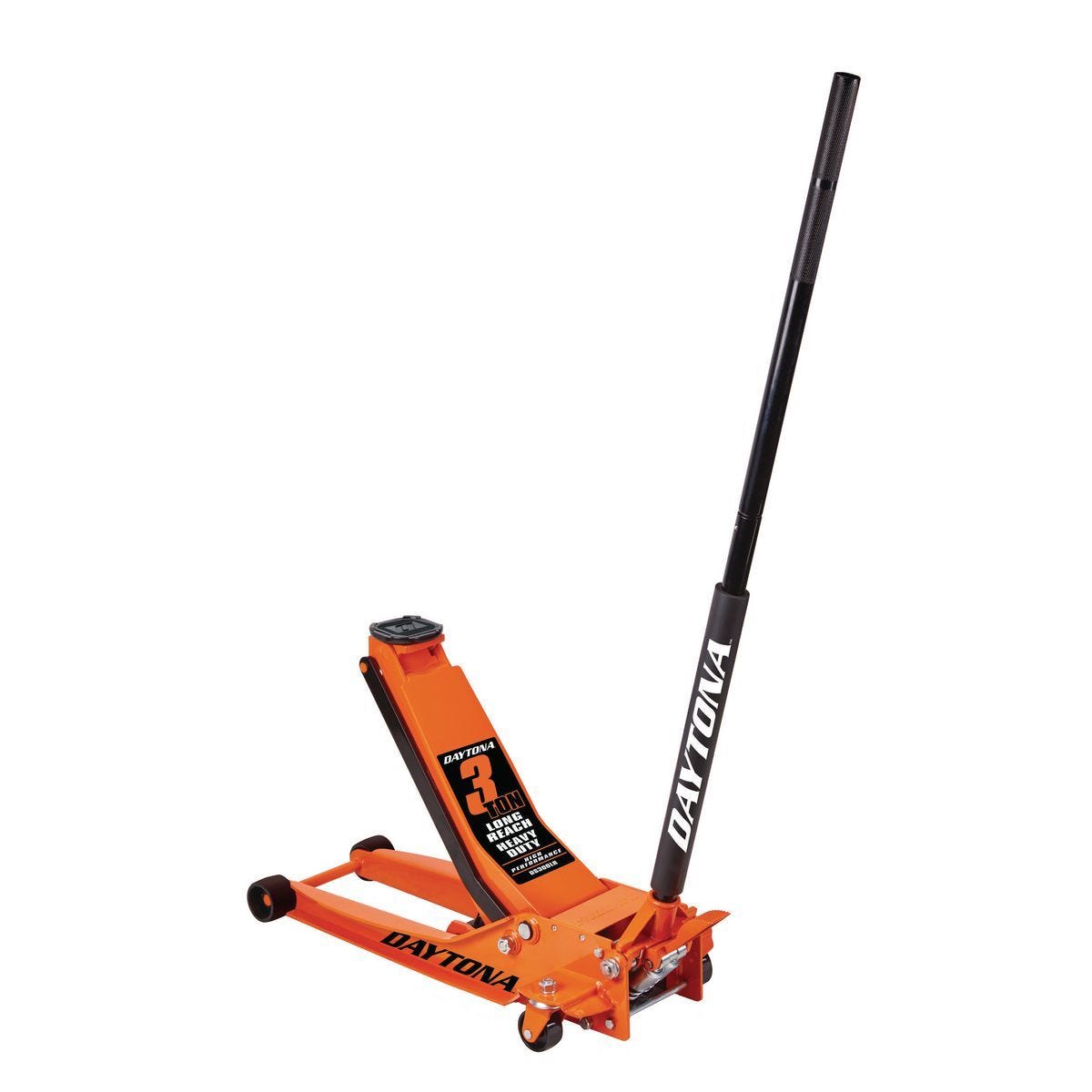 Daytona 3 Ton Low-Profile Floor Jack, Long Reach, Rapid Pump