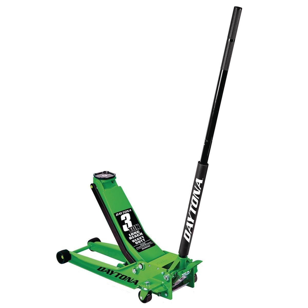 Daytona 3 Ton Low-Profile Floor Jack, Long Reach, Rapid Pump