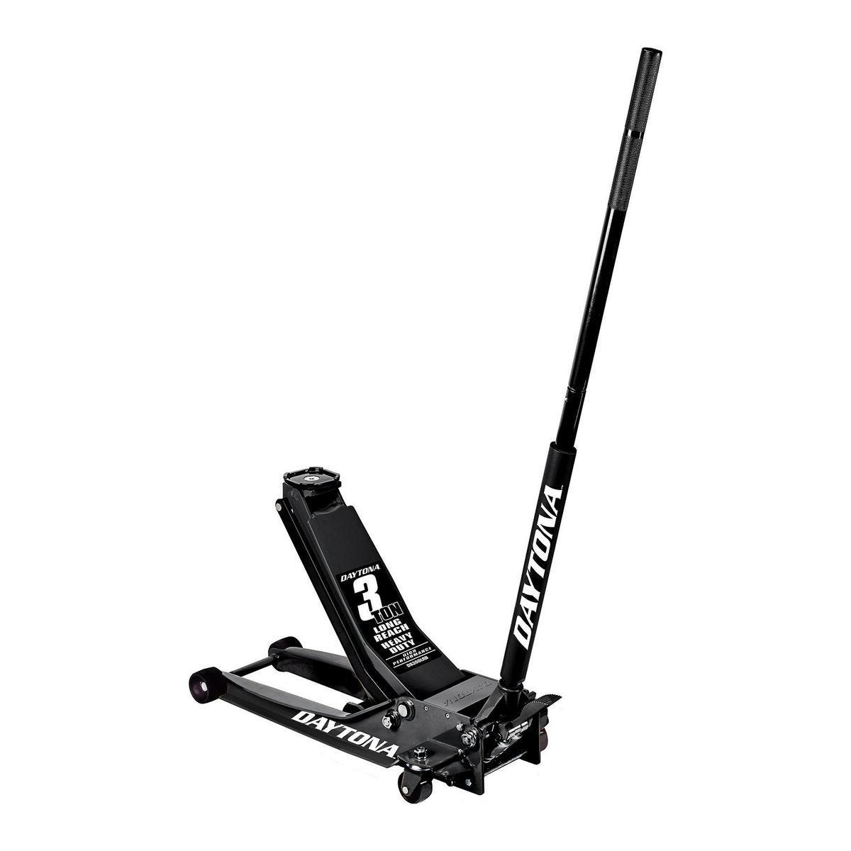Daytona 3 Ton Low-Profile Floor Jack, Long Reach, Rapid Pump