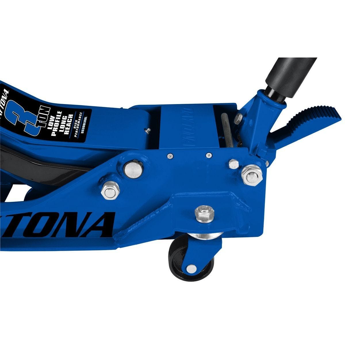 Daytona 3 Ton Low-Profile Floor Jack, Long Reach, Rapid Pump