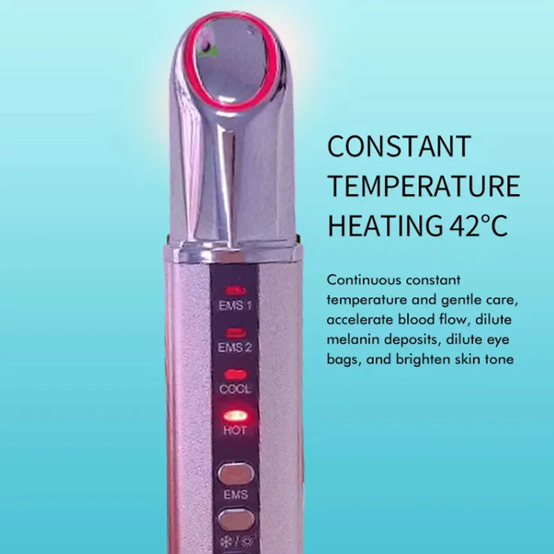 Electric Eye & Lip Massager, EMS Vibration, Anti-Wrinkle, USB Rechargeable