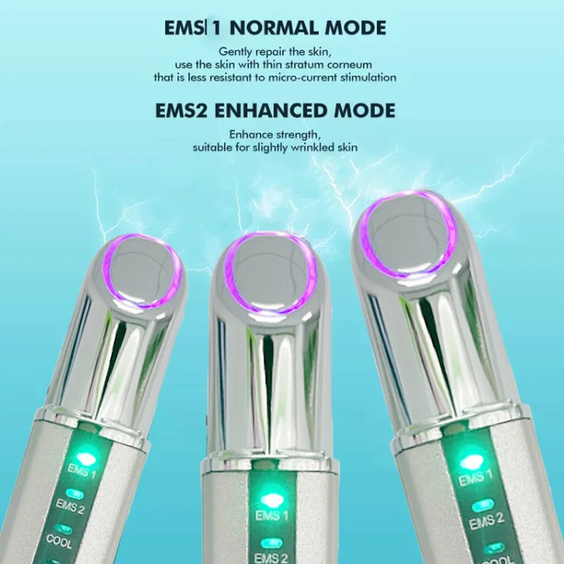 Electric Eye & Lip Massager, EMS Vibration, Anti-Wrinkle, USB Rechargeable