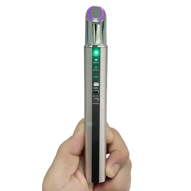 Electric Eye & Lip Massager, EMS Vibration, Anti-Wrinkle, USB Rechargeable