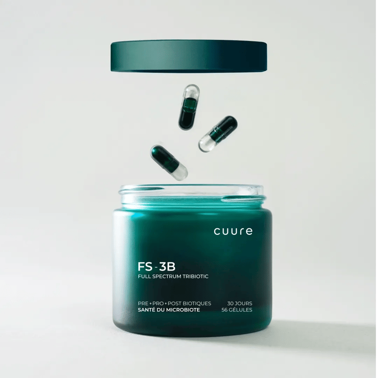Cuure FS-3B Full Spectrum Tribiotic – Pre, Pro & Postbiotics, 30 Capsules