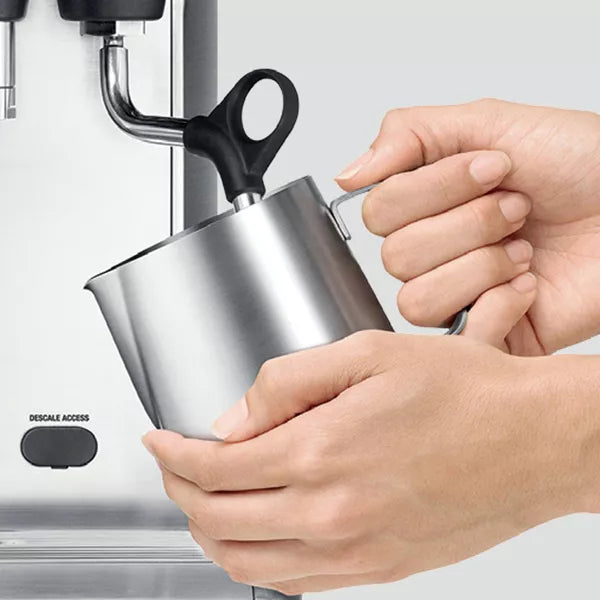 Breville Stainless Steel Barista Express Espresso Machine Light Silver