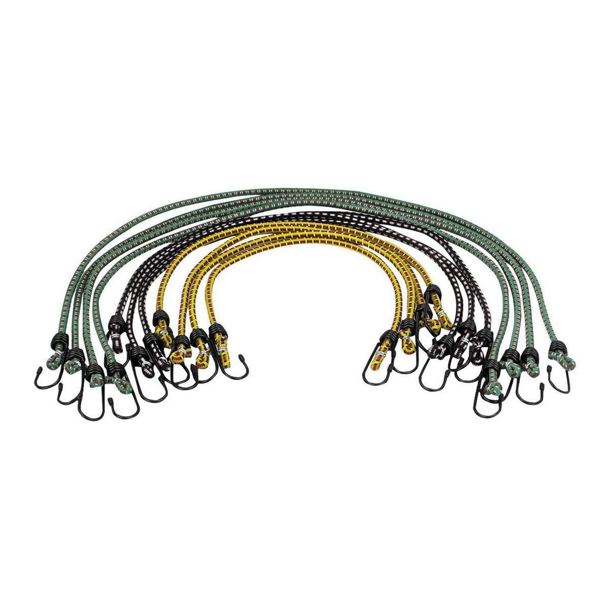 HAUL-MASTER 12pc Elastic Bungee Cord Set, Multi-Length, Heavy-Duty
