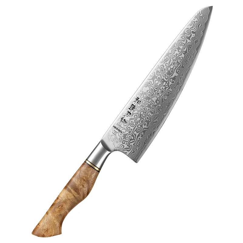 HEZHEN Damascus Knife Set – 5PCS Professional Chef, Santoku, Utility & Paring Knives