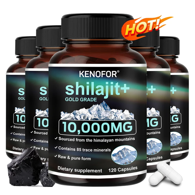 Himalaya Shilajit Capsules – Fulvic Acid & 85+ Minerals, Gluten-Free