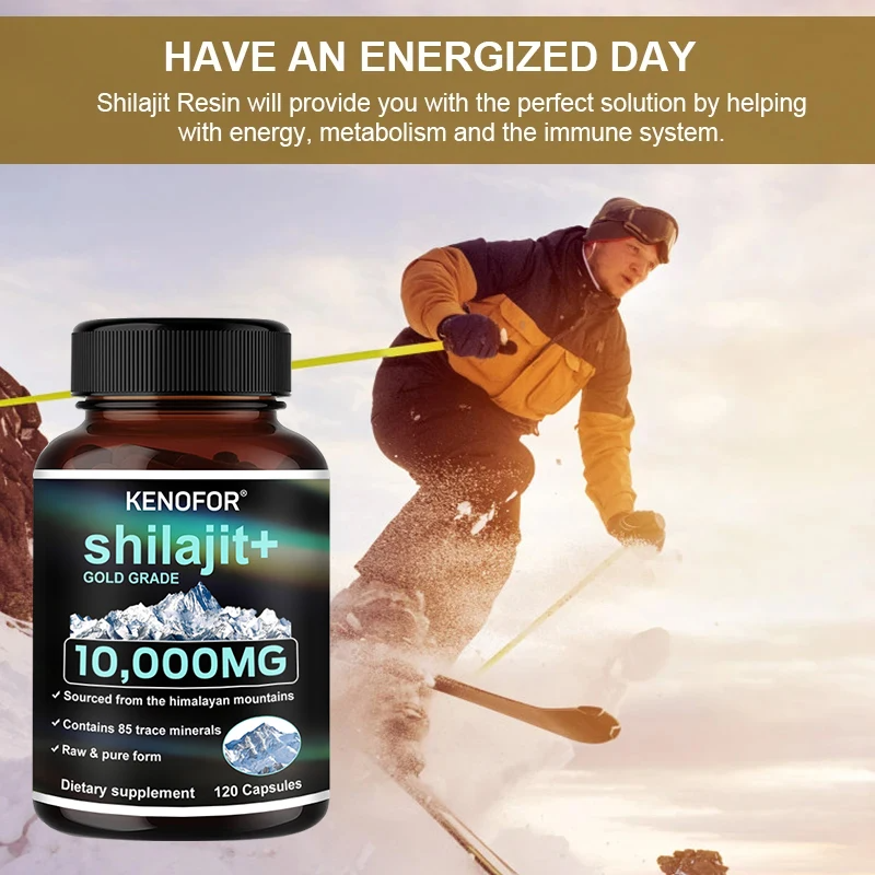 Himalaya Shilajit Capsules – Fulvic Acid & 85+ Minerals, Gluten-Free