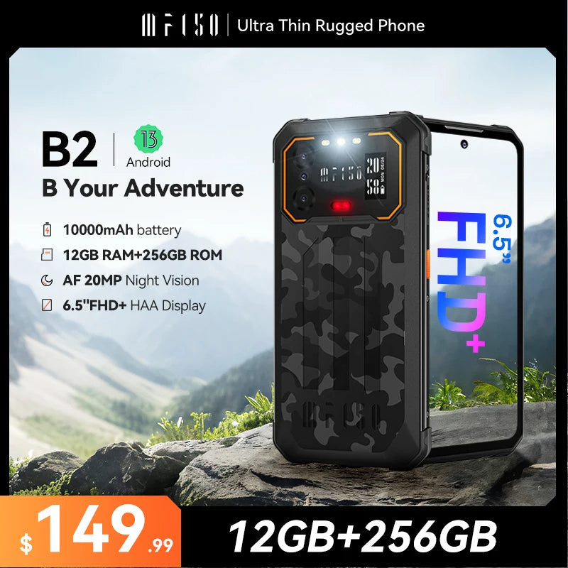 IIIF150 B2 Rugged Phone – 6.5" FHD+, 48MP Night Vision, 10,000 mAh