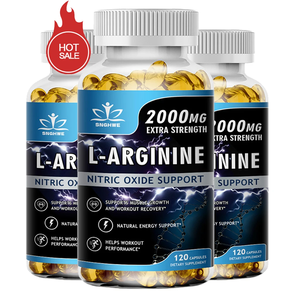 L-Arginine Supplement Boost Endurance – Energy, Strength, Vascular & Muscle Support for Men | Nitric Oxide Precursor for Peak Performance