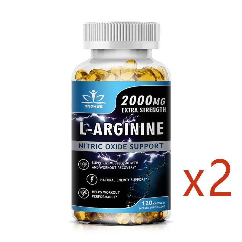 L-Arginine Supplement Boost Endurance – Energy, Strength, Vascular & Muscle Support for Men | Nitric Oxide Precursor for Peak Performance
