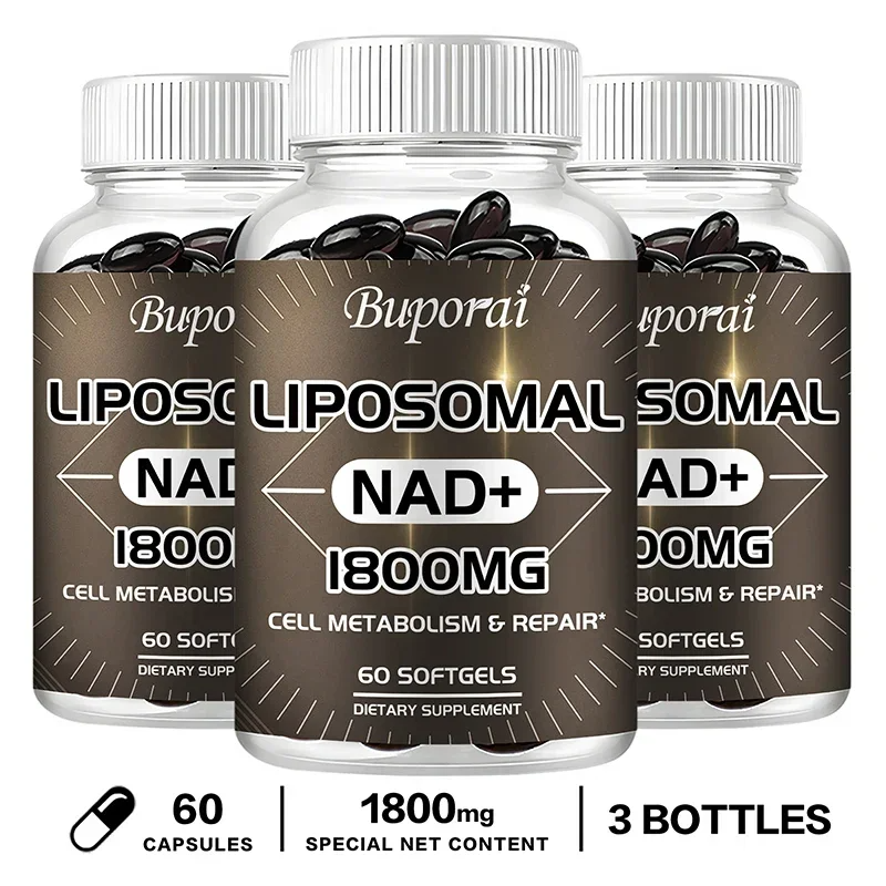 Liposomal NAD+ Supplement – Boost Cellular Energy, Enhance Endurance, Promote Healthy Aging & Brain Function | High Absorption Formula for Men & Women