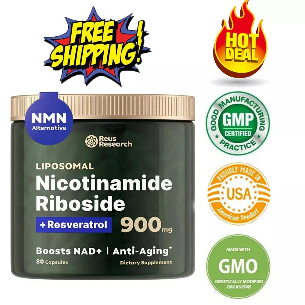 Longevity Pro NAD+ Booster 900 mg – Nicotinamide Riboside + Resveratrol