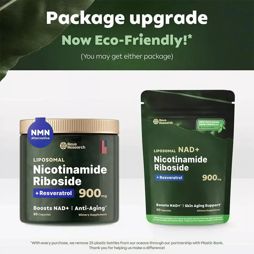 Longevity Pro NAD+ Booster 900 mg – Nicotinamide Riboside + Resveratrol